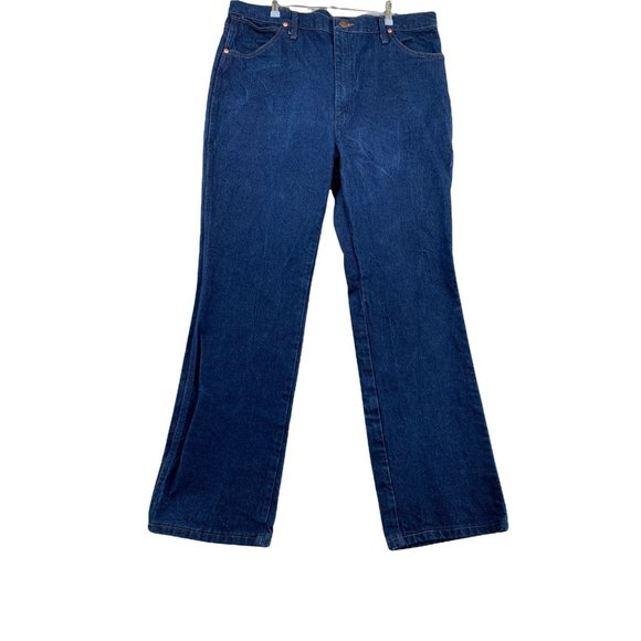 WRANGLER Jeans Men's 100% Cotton 5-Pocket Blue Denim Pants Size 40/32 - Picture 1 of 11
